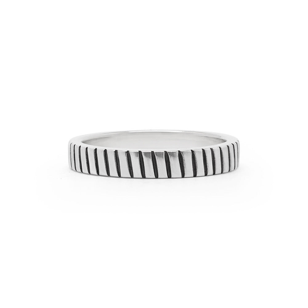Wide Lines Stack Ring